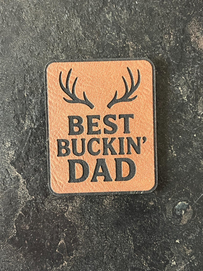 Buckin' Dad Deer Hunter Hat Patch SVG - Funny Laser Cut Design (Digital Download)
