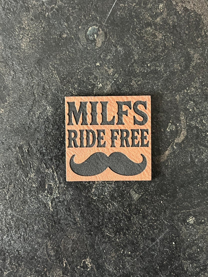 Milfs Ride Free Leather Hat Patch SVG – Funny Adult Humor (Digital Download)