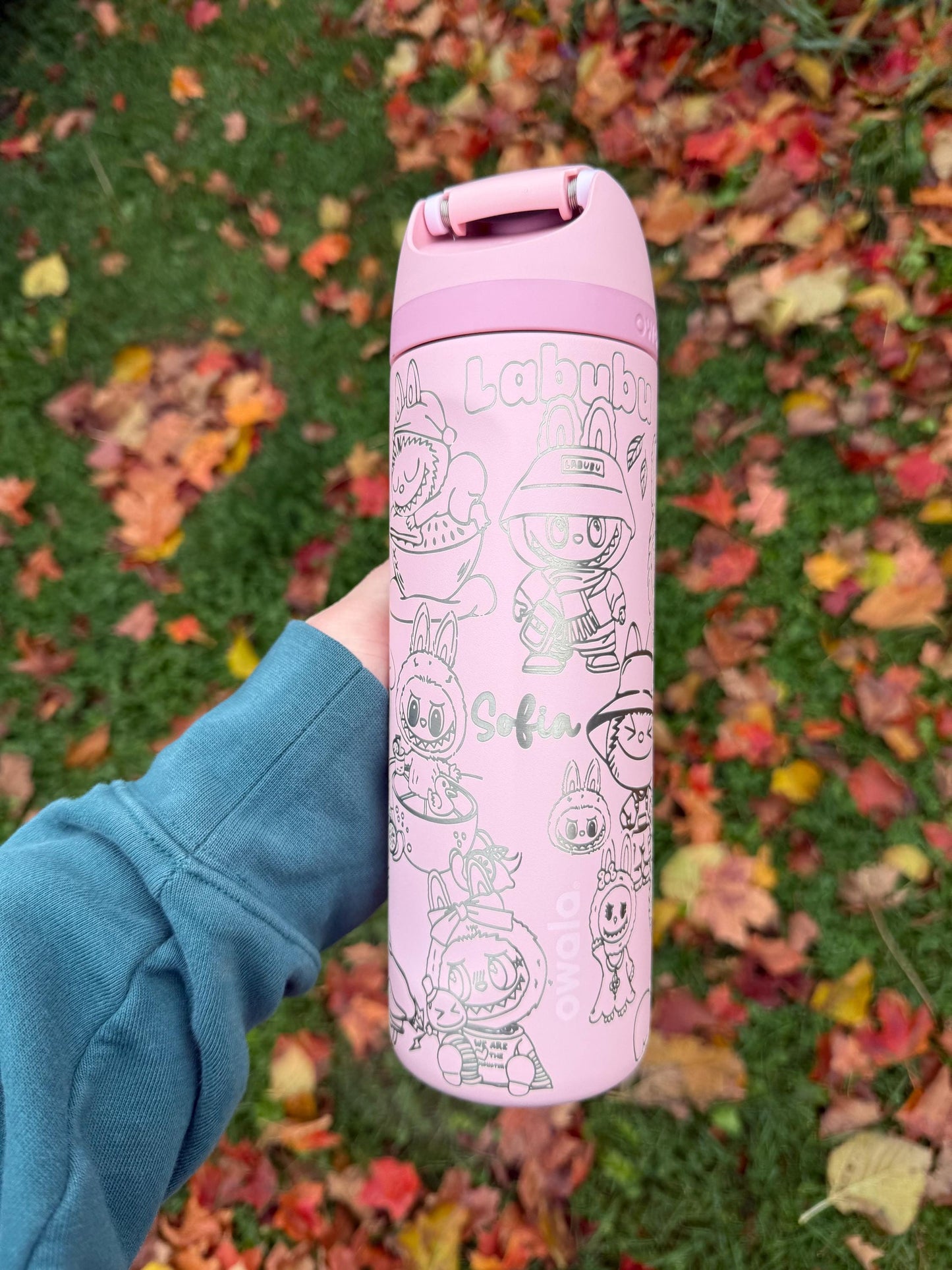 Custom Engraved Owala Tumbler, Personalized Full Wrap, Engraved Owala Cup, Laser Engraved Tumbler, 24 32 40 oz Gift