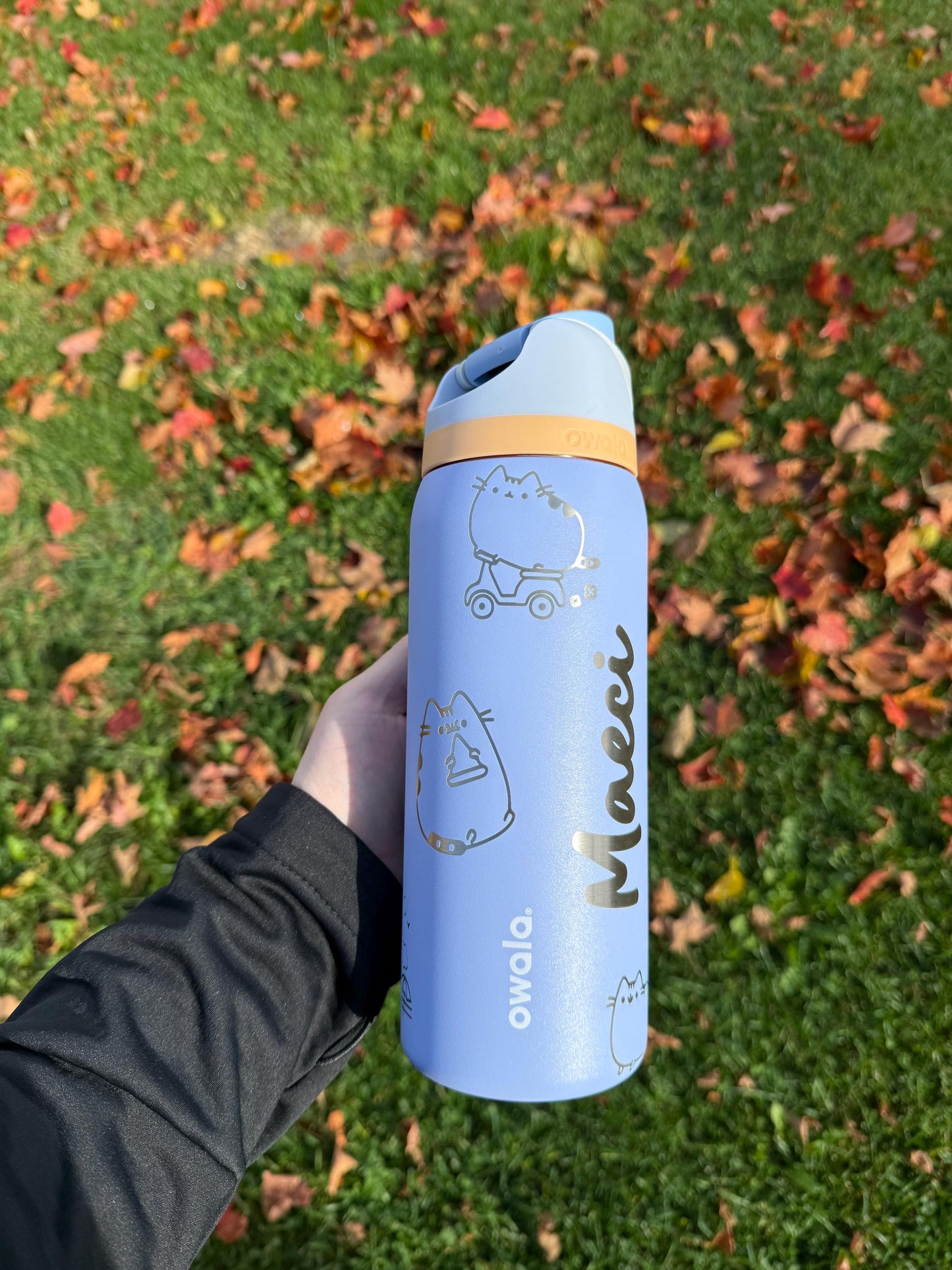 Custom Engraved Owala Tumbler, Personalized Full Wrap, Engraved Owala Cup, Laser Engraved Tumbler, 24 32 40 oz Gift