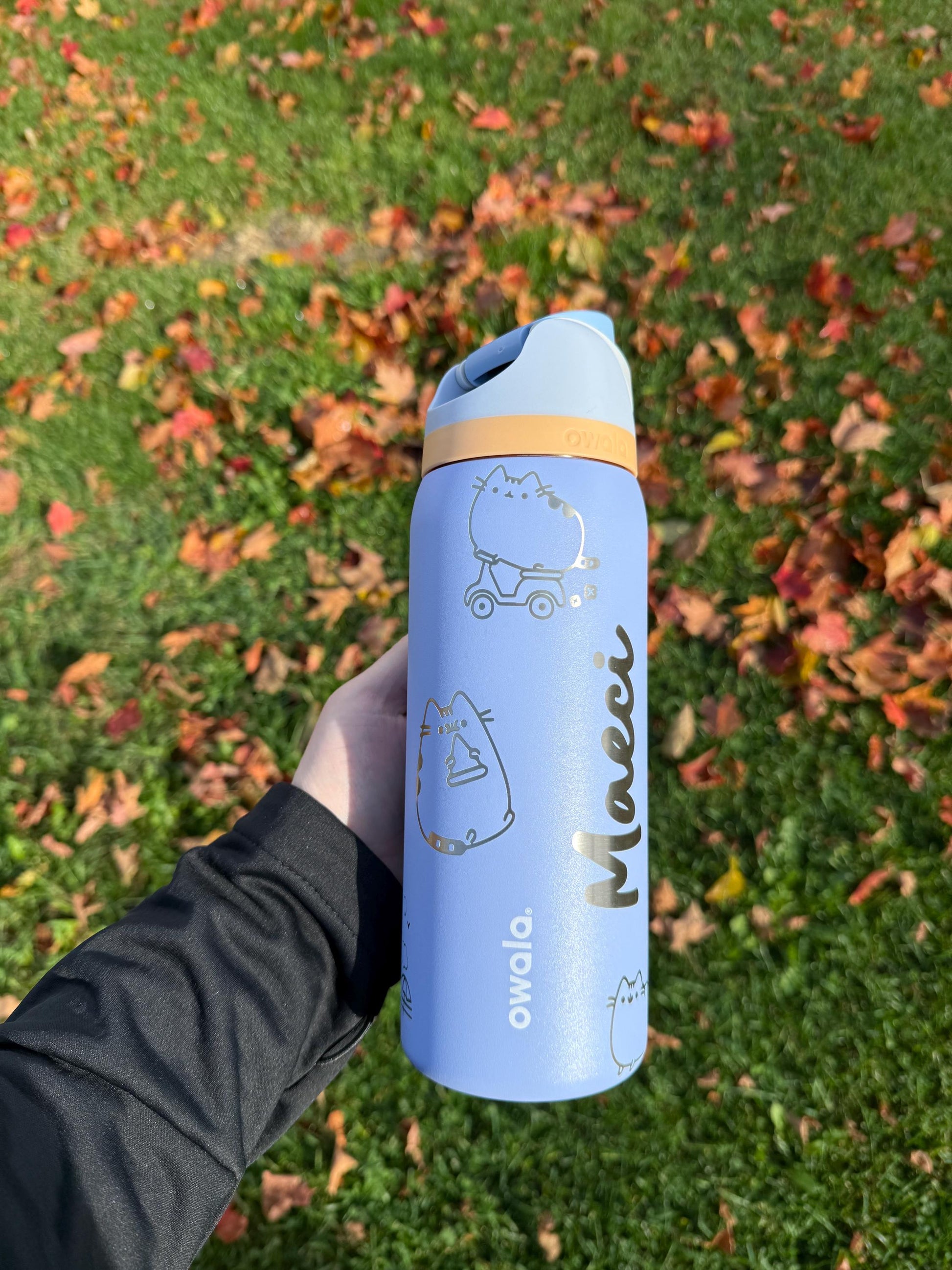 Custom Engraved Owala Tumbler, Personalized Full Wrap, Engraved Owala Cup, Laser Engraved Tumbler, 24 32 40 oz Gift