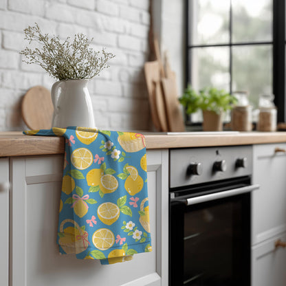 Lemon Seamless Pattern | Hand-Drawn Cottagecore Fabric Design (12x12 PNG Digital Download)