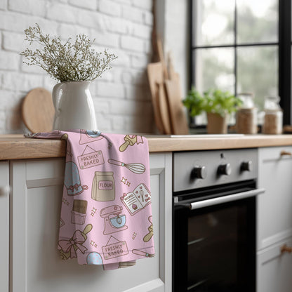 Kawaii Baking Seamless Pattern | Pastel Kitchen Print (12x12 300 DPI PNG)