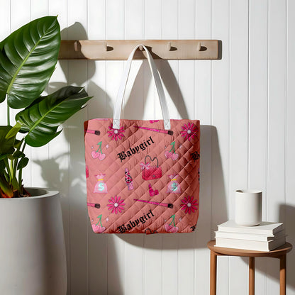 Pink Glam Babygirl Seamless Pattern | Girly Accessories (Digital Download)
