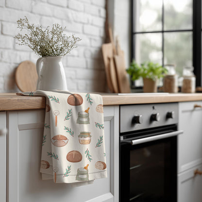 Sourdough Bread Seamless Pattern | Bakery Digital Paper (12x12 PNG)