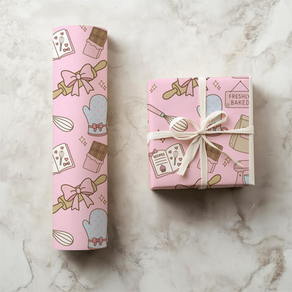 Kawaii Baking Seamless Pattern | Pastel Kitchen Print (12x12 300 DPI PNG)