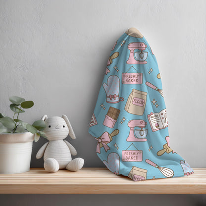 Kawaii Baking Seamless Pattern | Pastel Kitchen Print (12x12 300 DPI PNG)