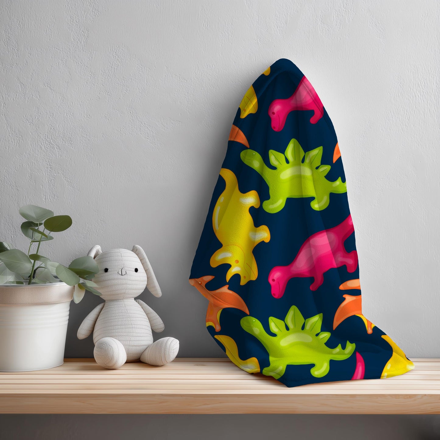 Gummy Dinosaur Seamless Pattern PNG, Cute Candy Dino Digital Paper, Kids Fabric Pattern, Colorful Dino Design, 12x12 Sublimation Download