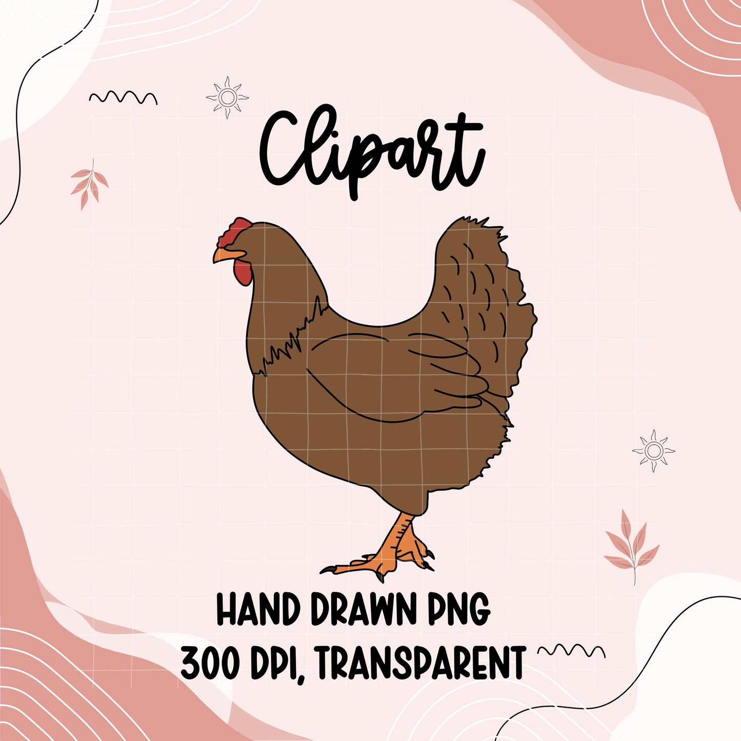 Hand Drawn Livestock Clipart | 4H Show Animals PNG (Digital Download)