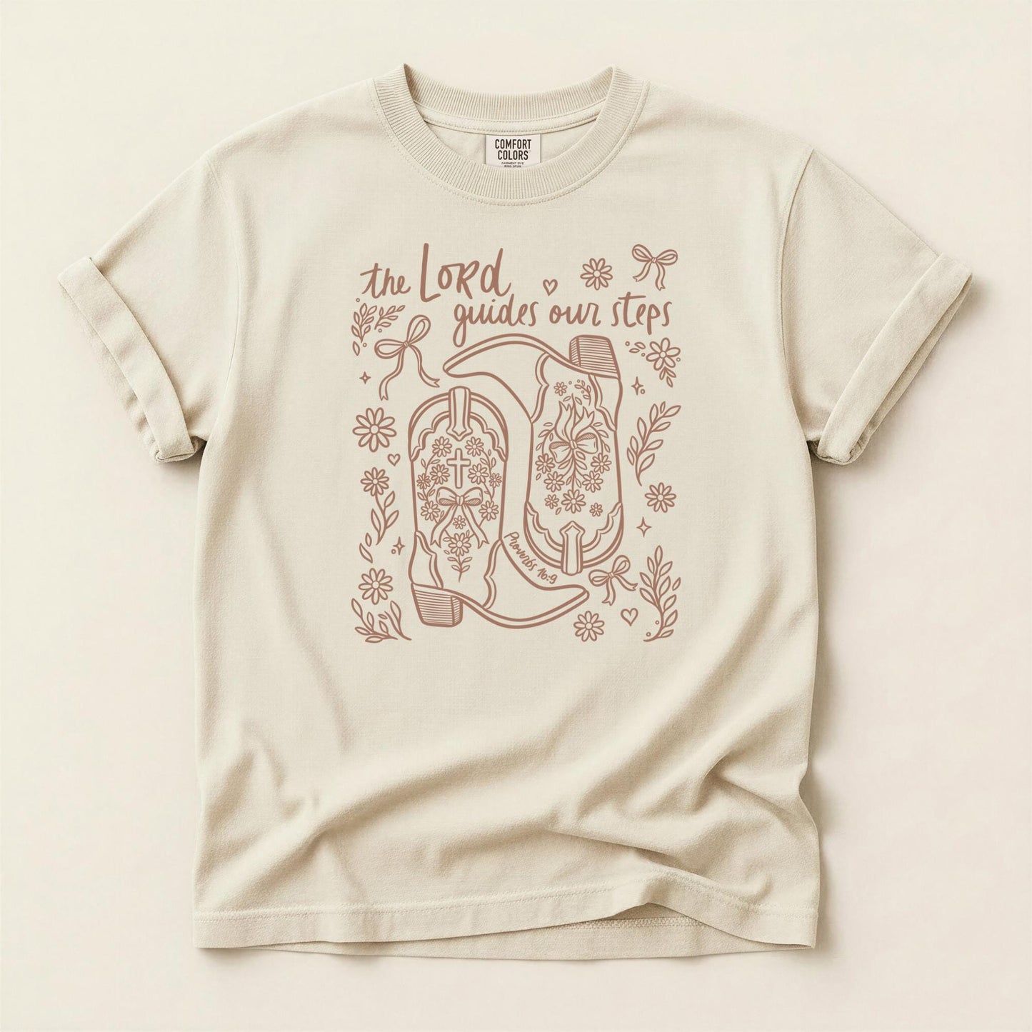 Comfort Colors Christian Tee | Proverbs 16:9 Graphic T-Shirt