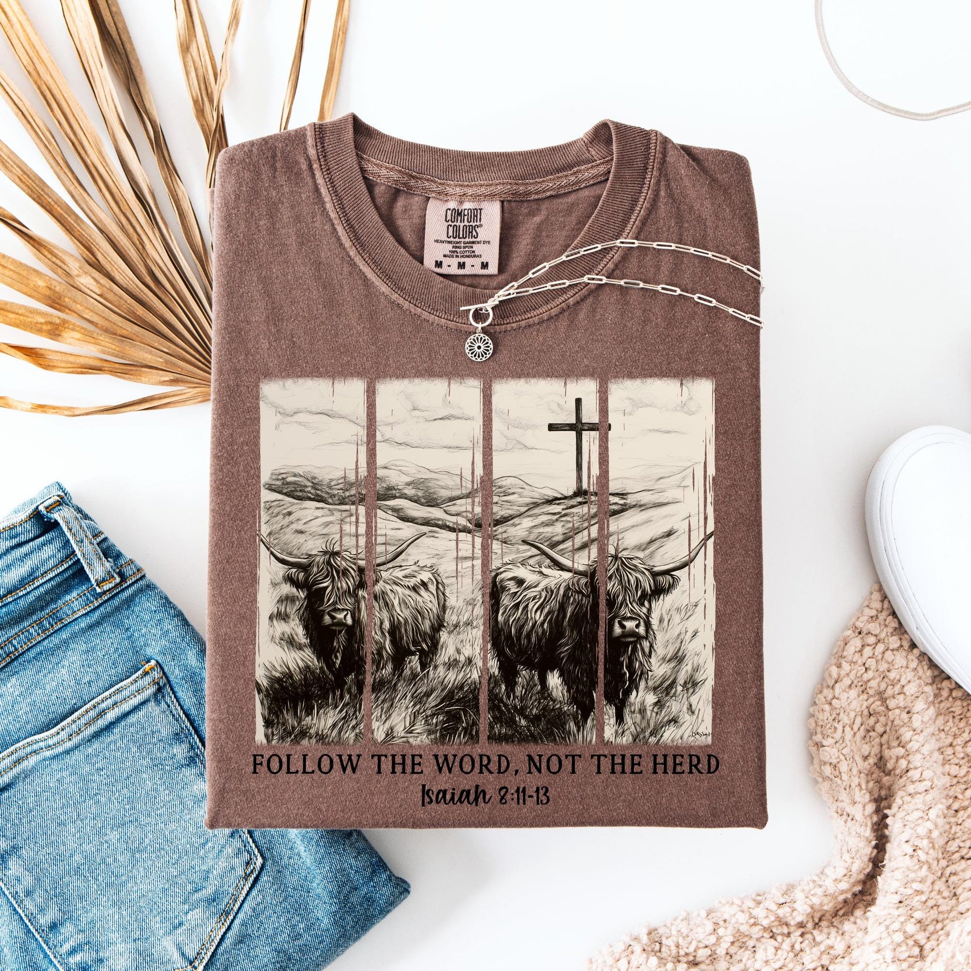 Western Christian Tee | Isaiah 8:11-13, Comfort Colors 1717
