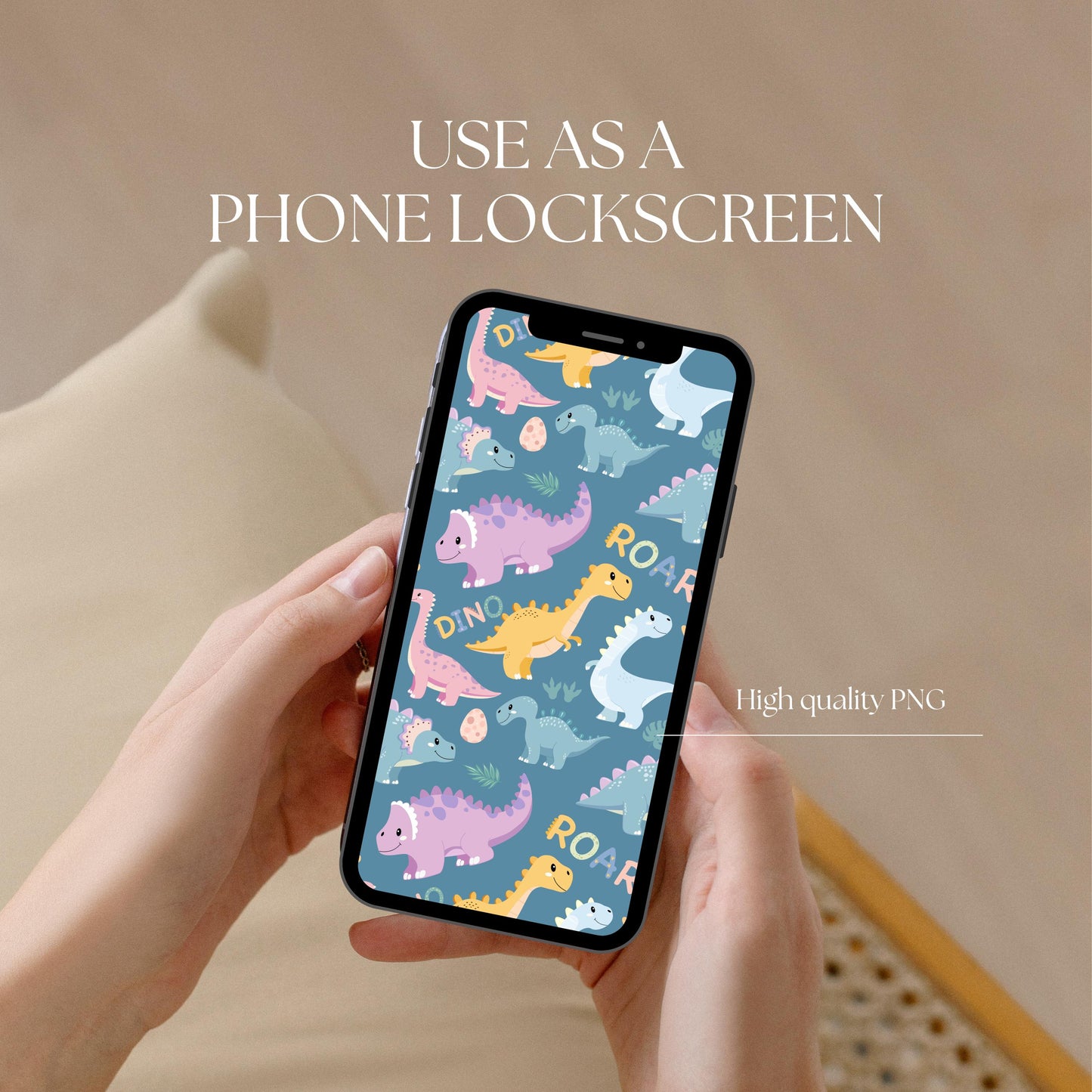 Pastel Dinosaur Seamless Pattern PNG, Cute Dino Digital Paper, Kids Nursery Pattern, Baby Dino Fabric Design, 12x12 Sublimation Download