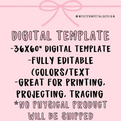 Be My Sweetheart Hand-Painted Banner Template | Valentine Canva Layout (3x5 ft)