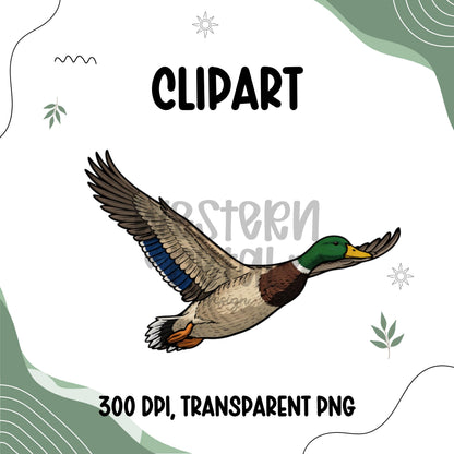 Duck Hunting Clipart Bundle | Hunting Dog, Mallard, Goose, Shotgun, Vest PNG Set