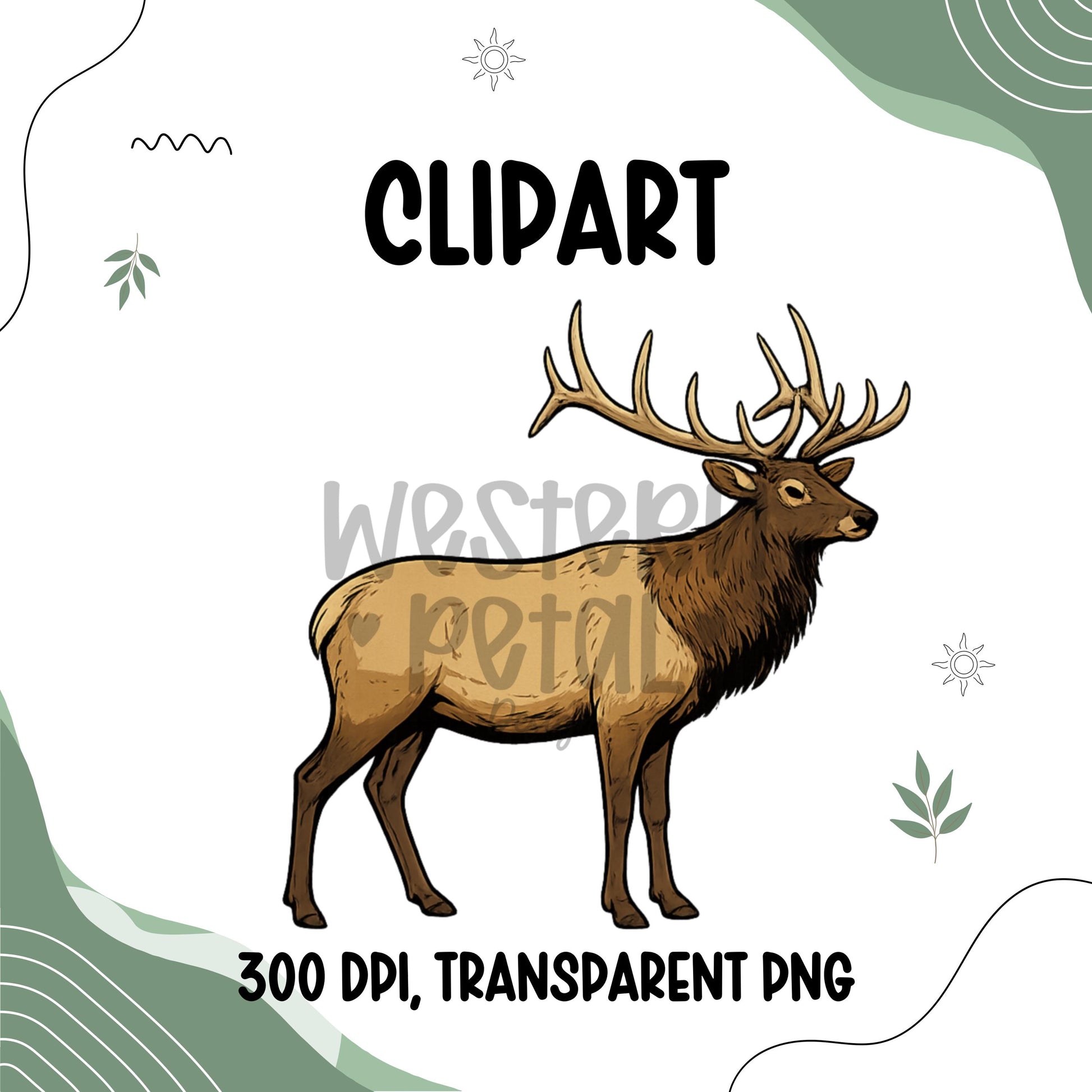 Hunting Clipart Bundle PNG, Deer Elk Hunting Graphics, Bow Rifle Outdoor Clipart Set, Camo Hunting Design, 4H FFA Digital Download