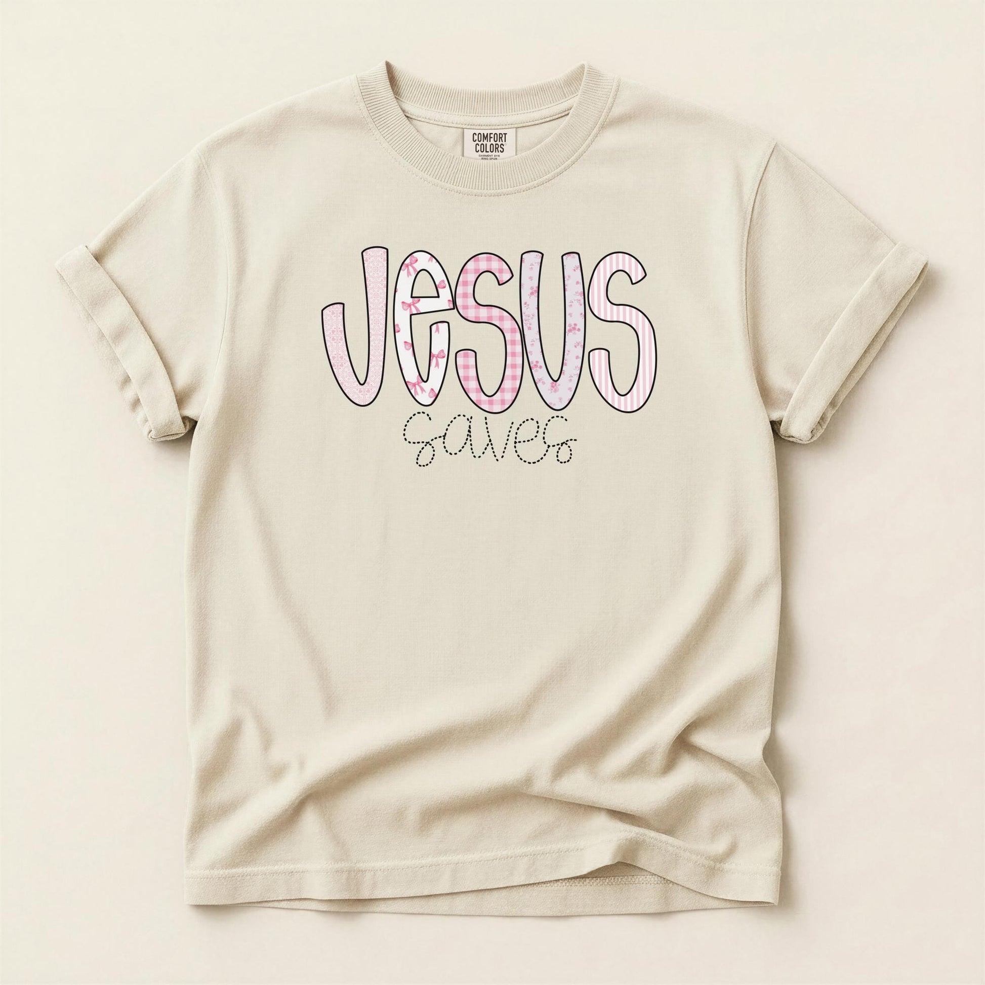 Jesus Saves Comfort Colors Tee | Christian Graphic T-Shirt