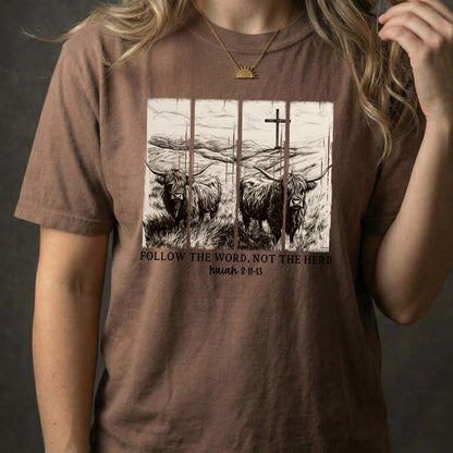 Western Christian Tee | Isaiah 8:11-13, Comfort Colors 1717
