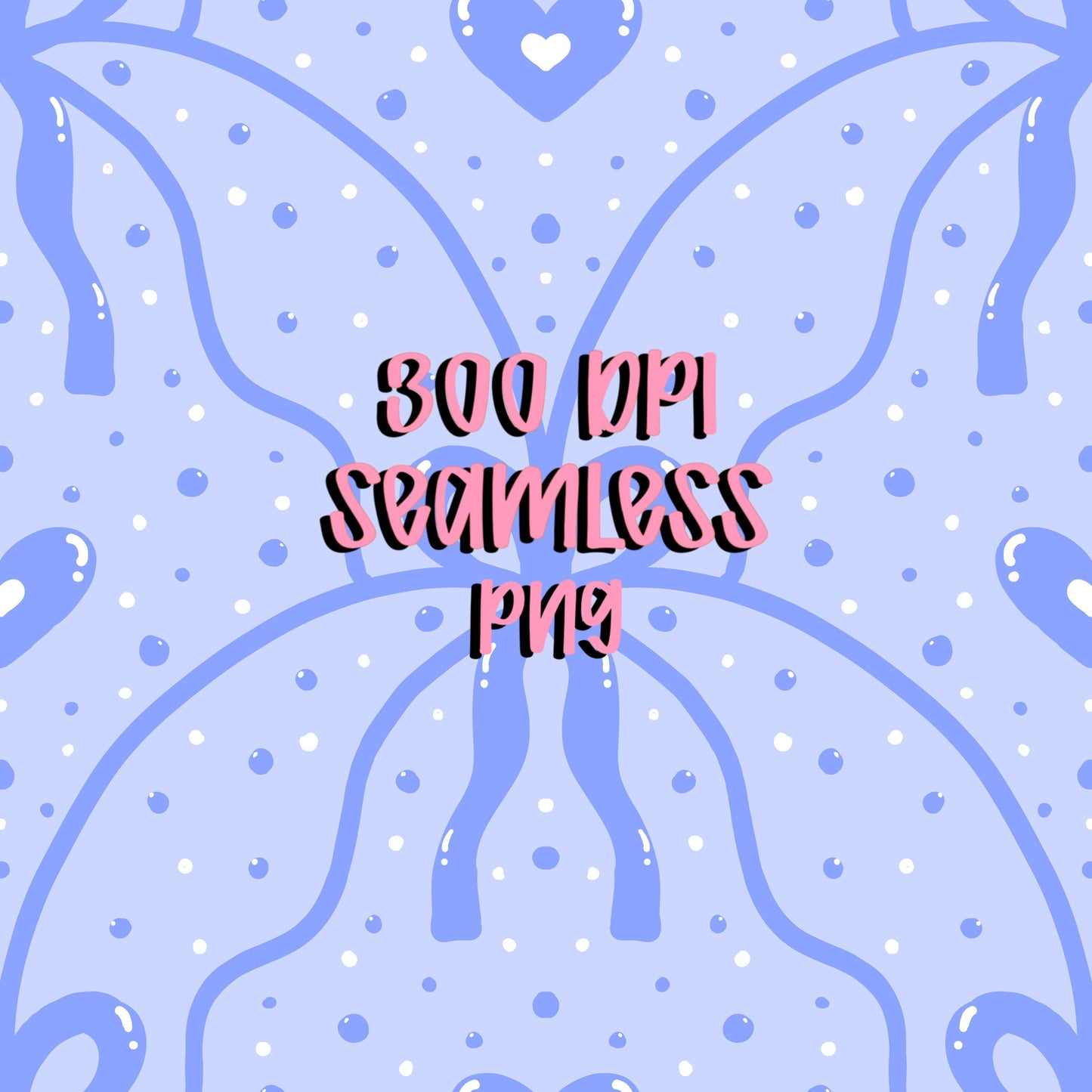 Hand drawn blue bow lattice seamless pattern with small hearts on a soft blue background, vintage style digital paper
