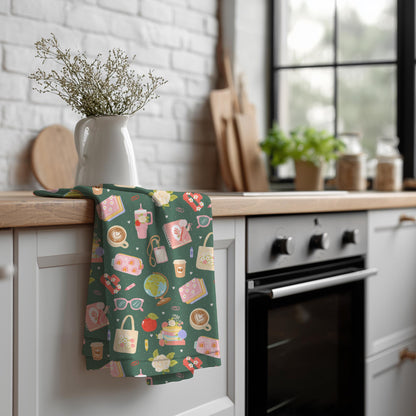 Floral Teacher Pattern | Classroom PNG (Digital Download