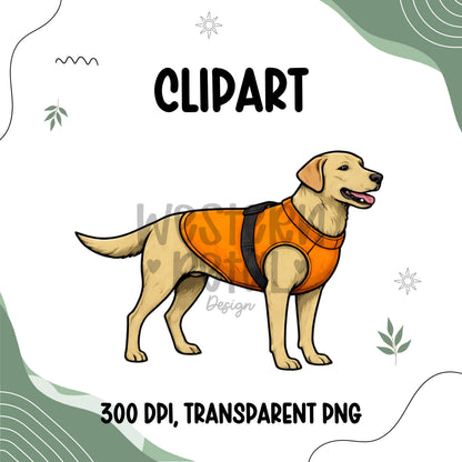 Duck Hunting Clipart Bundle | Hunting Dog, Mallard, Goose, Shotgun, Vest PNG Set