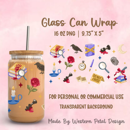 2026 Glass Can Wrap PNG Library | Growing Design Vault (Digital Download)