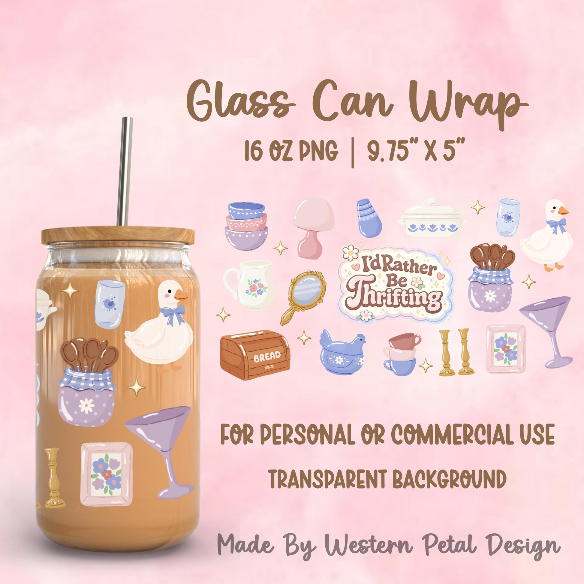 2026 Glass Can Wrap PNG Library | Growing Design Vault (Digital Download)