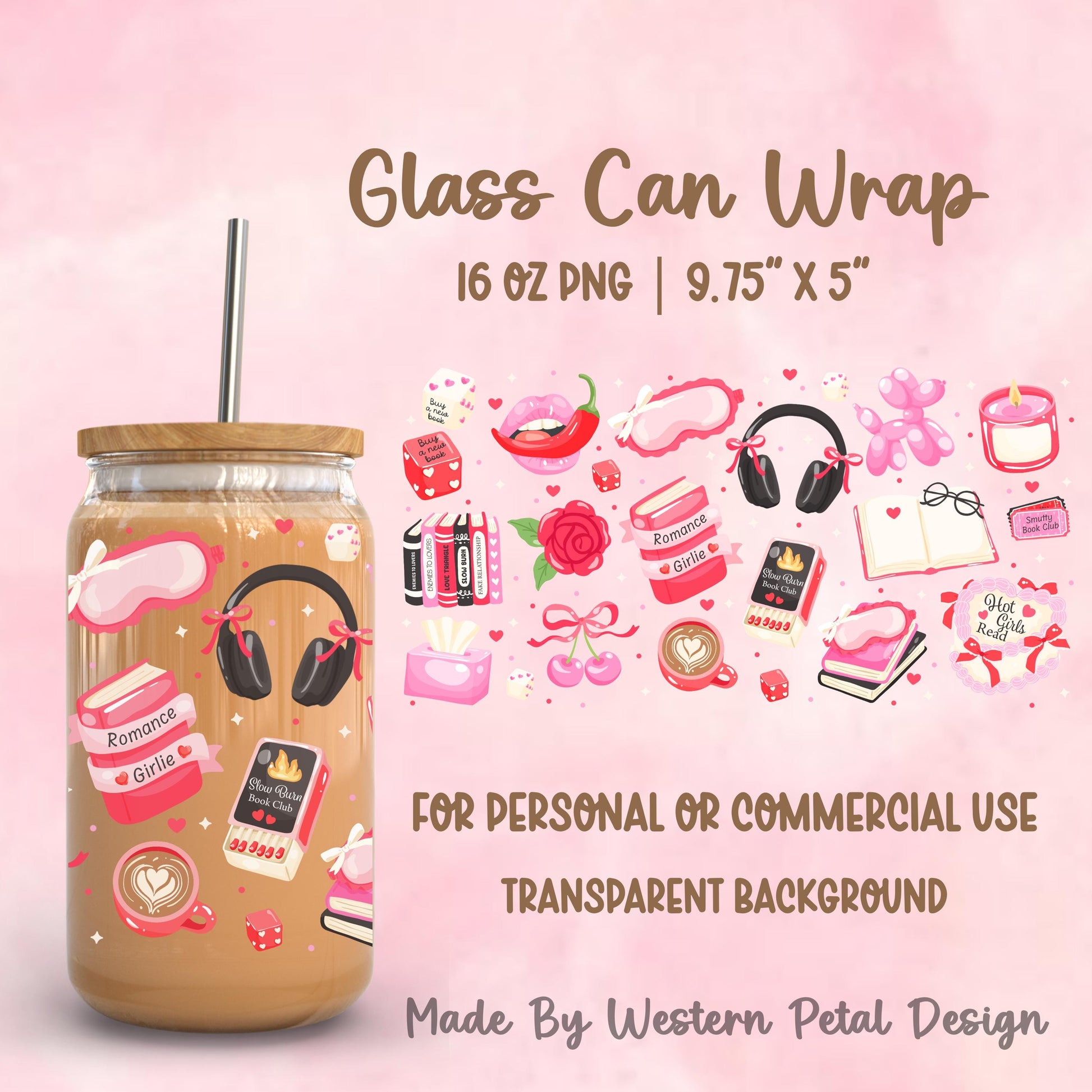 2026 Glass Can Wrap PNG Library | Growing Design Vault (Digital Download)