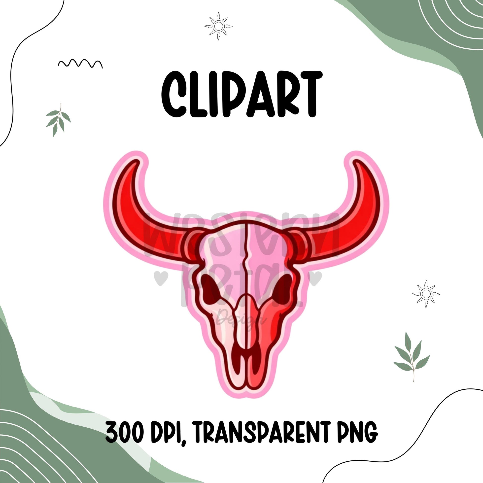 Pink Western Clipart Bundle Neon Cowgirl PNG Boots Cactus Bandana Skull Lightning Bolt Disco Ball Cowgirl Hat