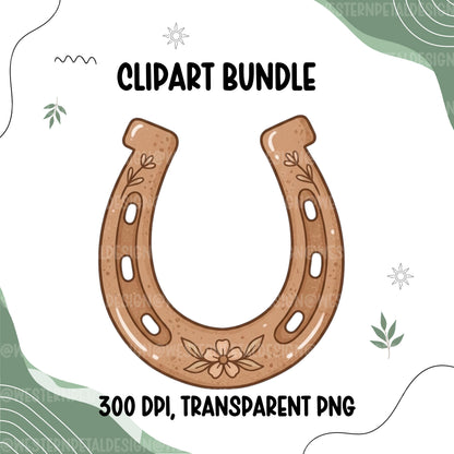Coastal Cowgirl Clipart Bundle PNG | Western Beach Clipart, Seashell Cowgirl Graphics, Summer Western PNG, Surf Rodeo, Commercial Use