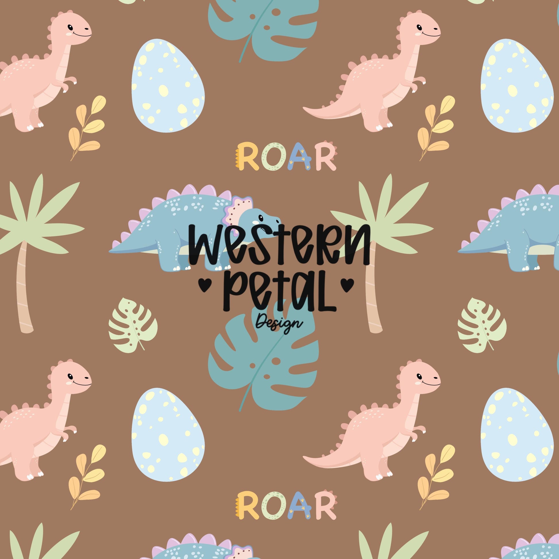 Pastel Dinosaur Seamless Pattern PNG, Cute Dino Digital Paper, Kids Nursery Pattern, Baby Dino Fabric Design, 12x12 Sublimation Download