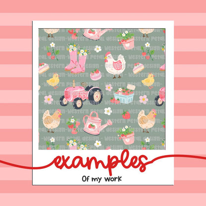 Custom Seamless Pattern Design Personalized Digital Pattern Exclusive Print File 3600x3600 PNG Download