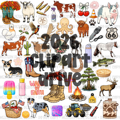 2026 Clipart Vault | Commercial Use Graphics (PNG Google Drive)