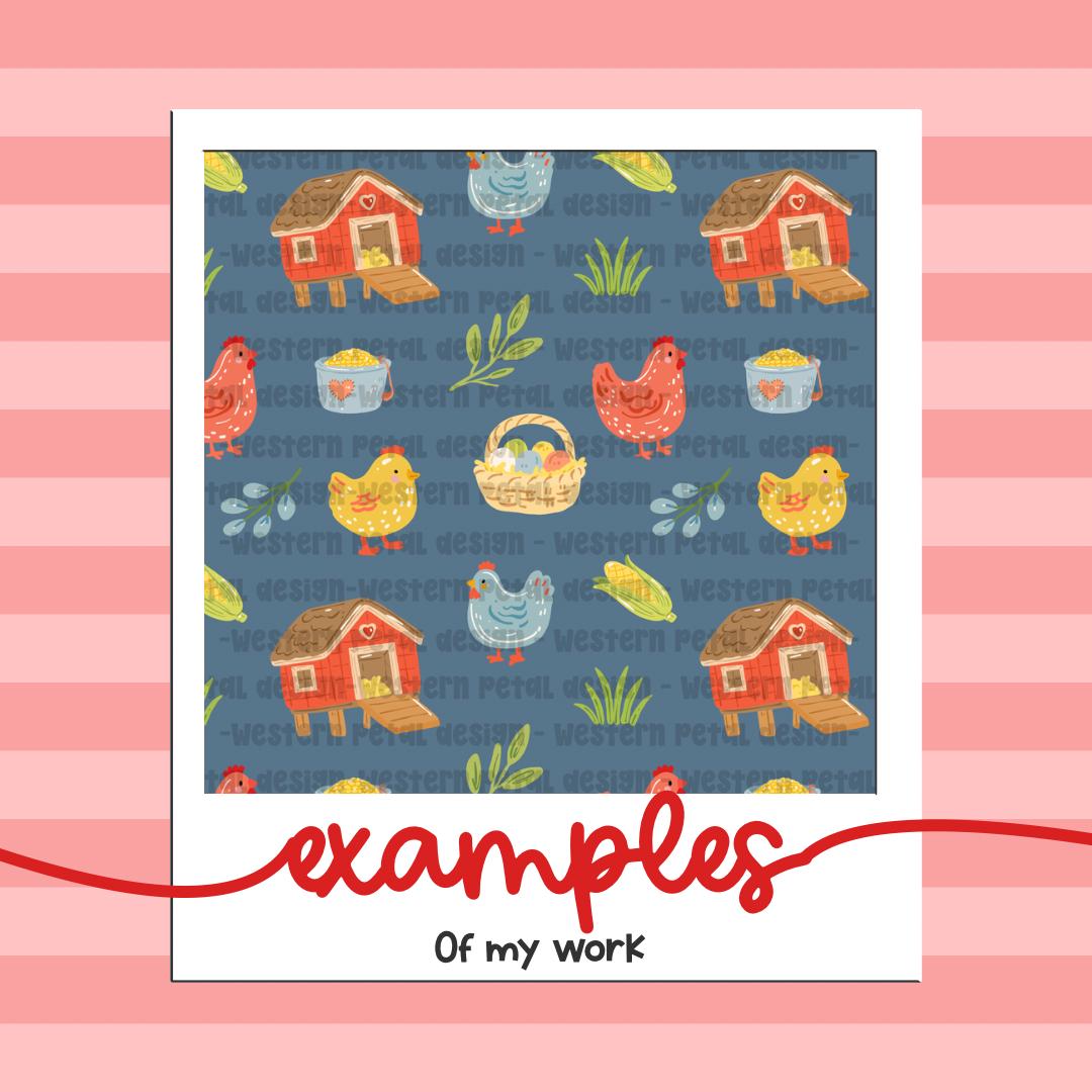 Custom Seamless Pattern Design Personalized Digital Pattern Exclusive Print File 3600x3600 PNG Download