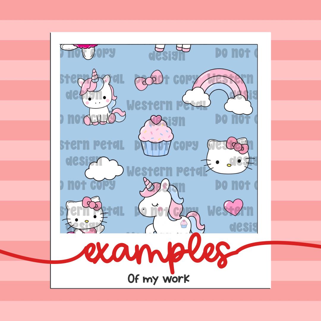 Custom Seamless Pattern Design Personalized Digital Pattern Exclusive Print File 3600x3600 PNG Download