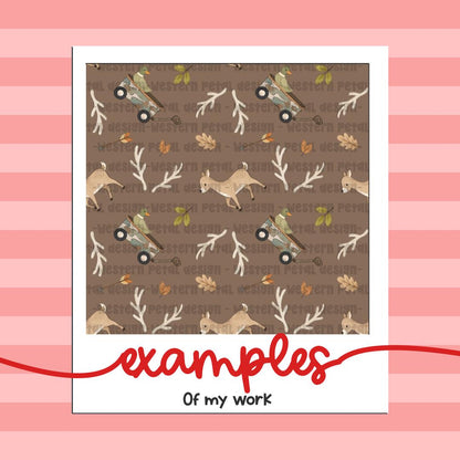 Custom Seamless Pattern Design Personalized Digital Pattern Exclusive Print File 3600x3600 PNG Download