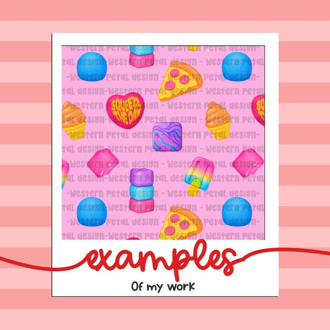 Custom Seamless Pattern Design Personalized Digital Pattern Exclusive Print File 3600x3600 PNG Download