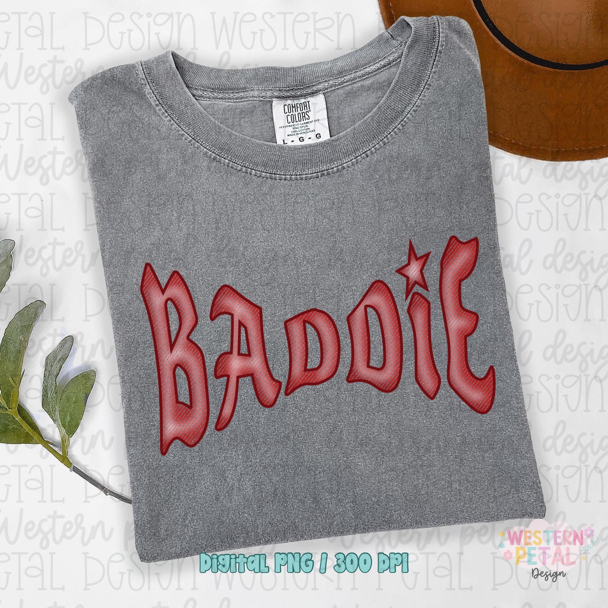 Baddie shirt PNG | Western Coquette Shirt Design | Retro Red Western PNG | Trendy Cowgirl Sublimation Design | Digital Download