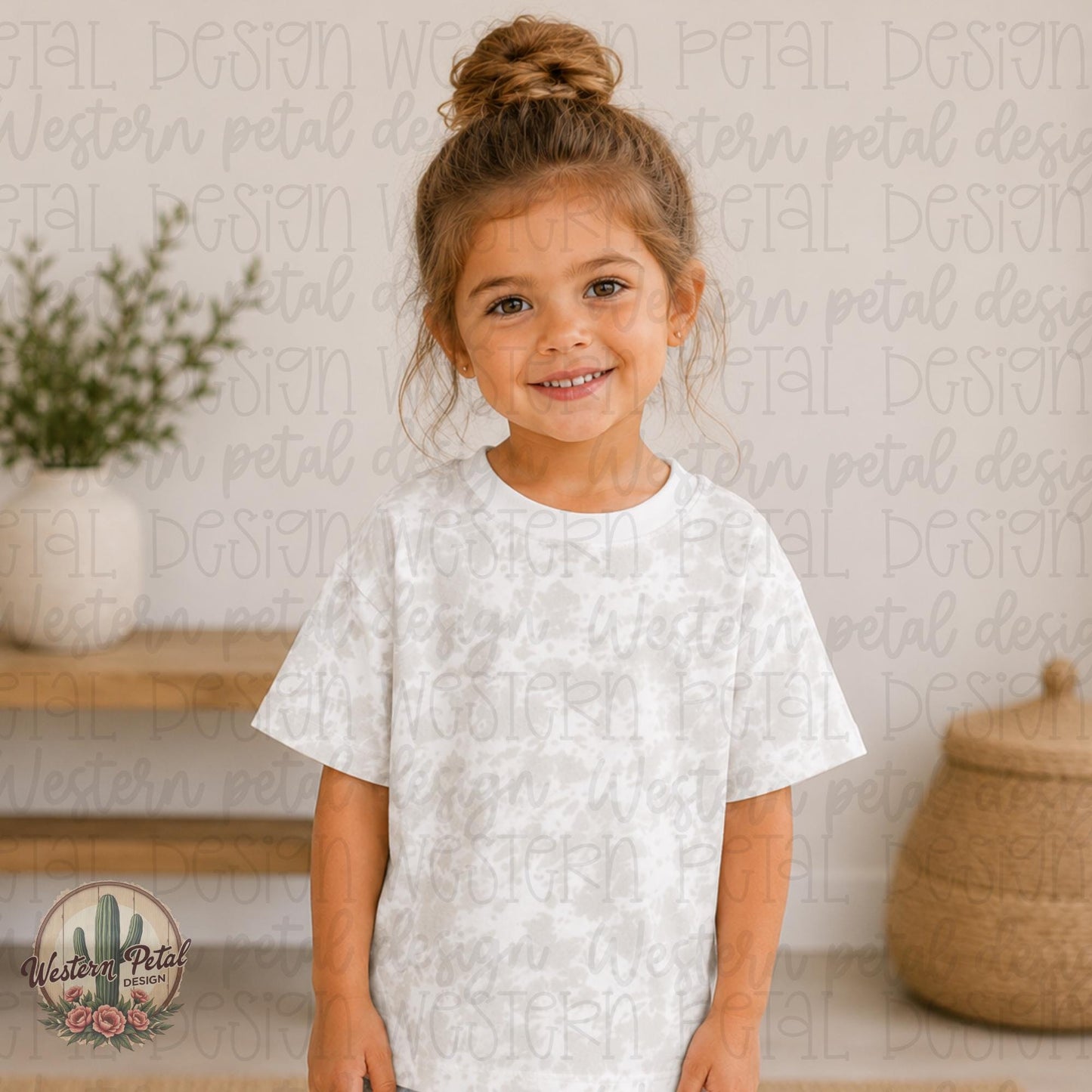 Haze Tie Dye Rabbit Skins Mockup Kids Shirt Mockup Girl Tee Mockup Trendy Toddler Shirt PNG Boutique Kids Mockup
