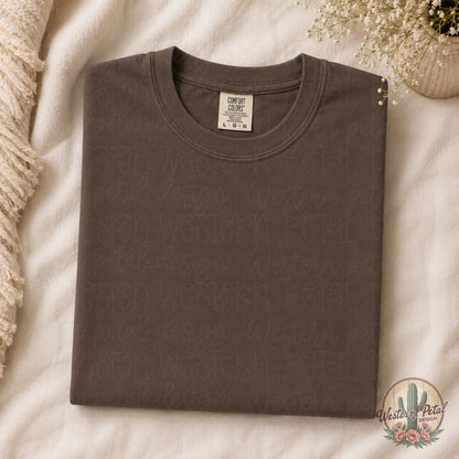 Espresso Comfort Colors Mockup PNG | Brown Folded Shirt Mockup | Neutral Tee Mockup | Boho Flat Lay Mockup | Styled Shirt Mockup | Etsy Sell