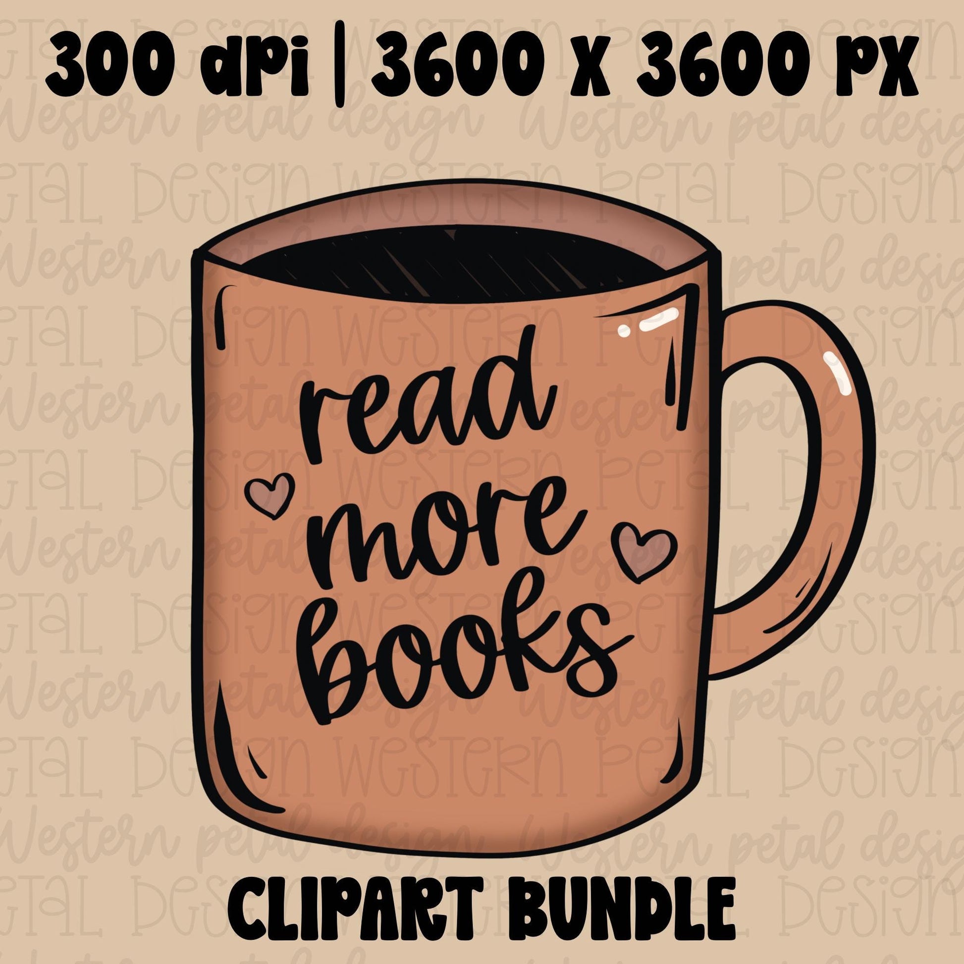 Book Lover Clipart Bundle PNG, Reading Aesthetic Clipart, Kindle Clipart, Bookworm Graphics, Cozy Reader PNG, Retro Reading Clipart