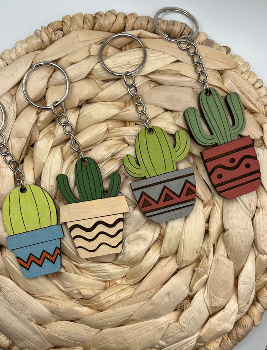 Cactus keychain