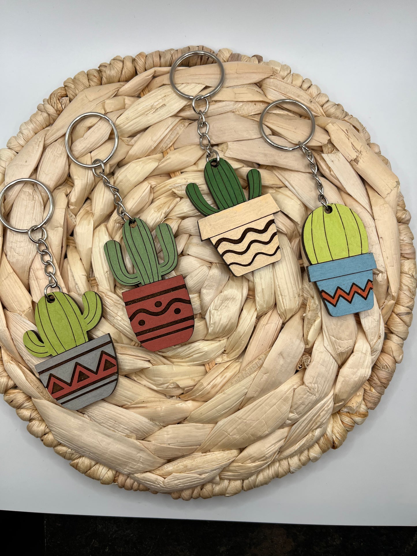 Cactus keychain