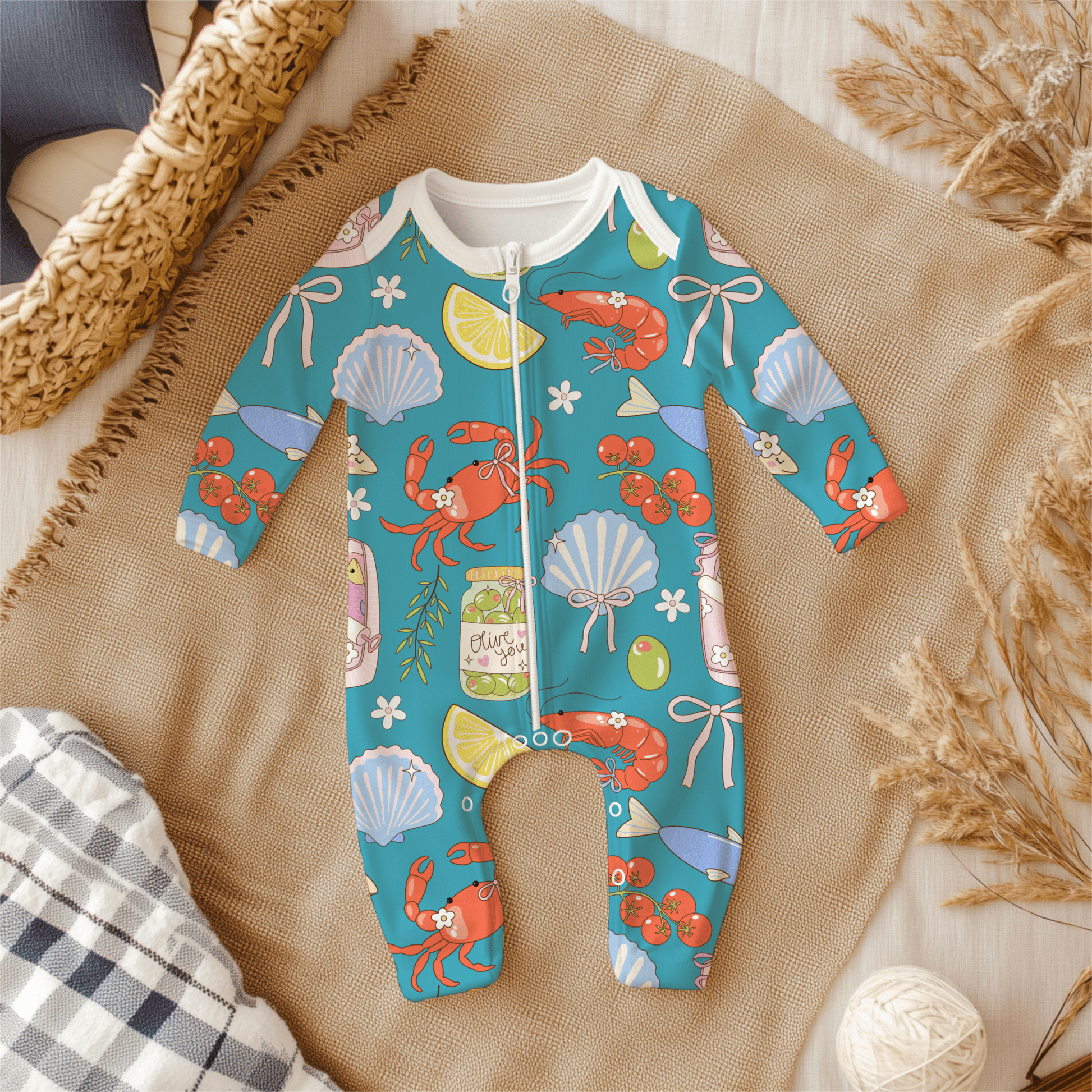 Italian Summer Seamless File PNG - Western Petal Design