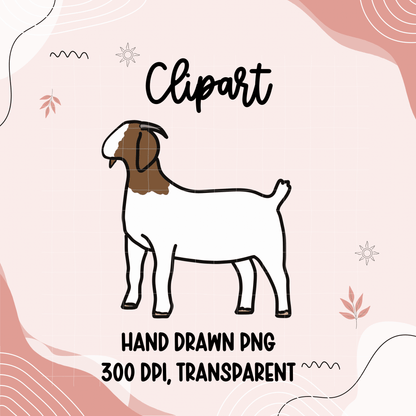 Large animal livestock clipart bundle - Western Petal Design