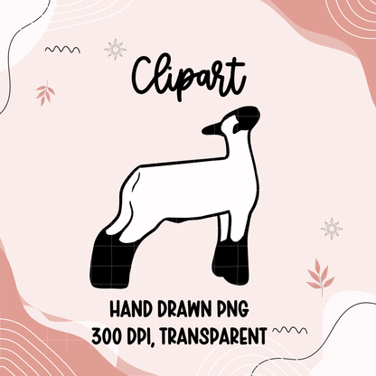 Large animal livestock clipart bundle - Western Petal Design