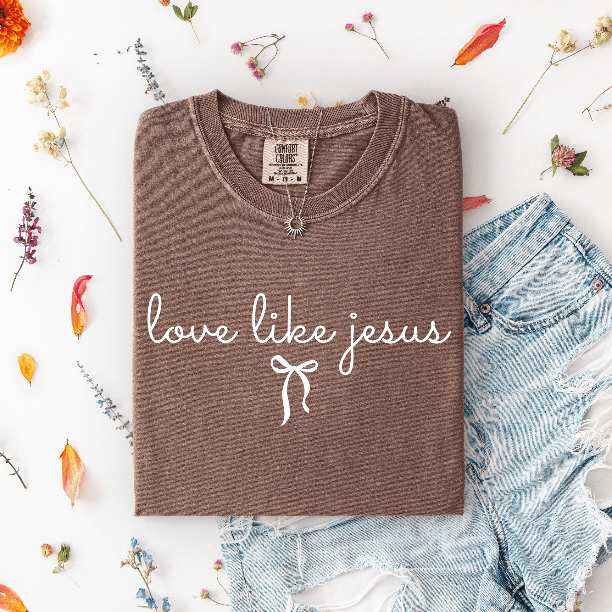 Love Like Jesus Comfort Colors® T-Shirt - Western Petal Design