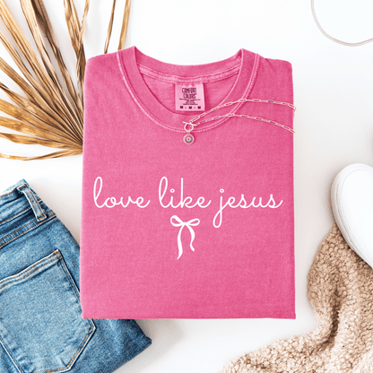 Love Like Jesus Comfort Colors® T-Shirt - Western Petal Design