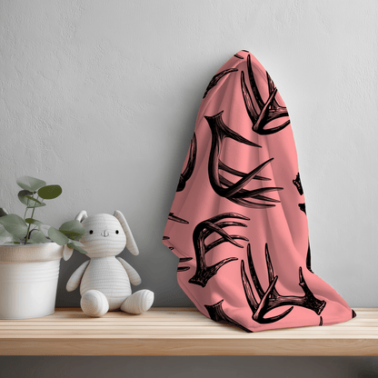 Pink Antlers seamless file - Western Petal Design