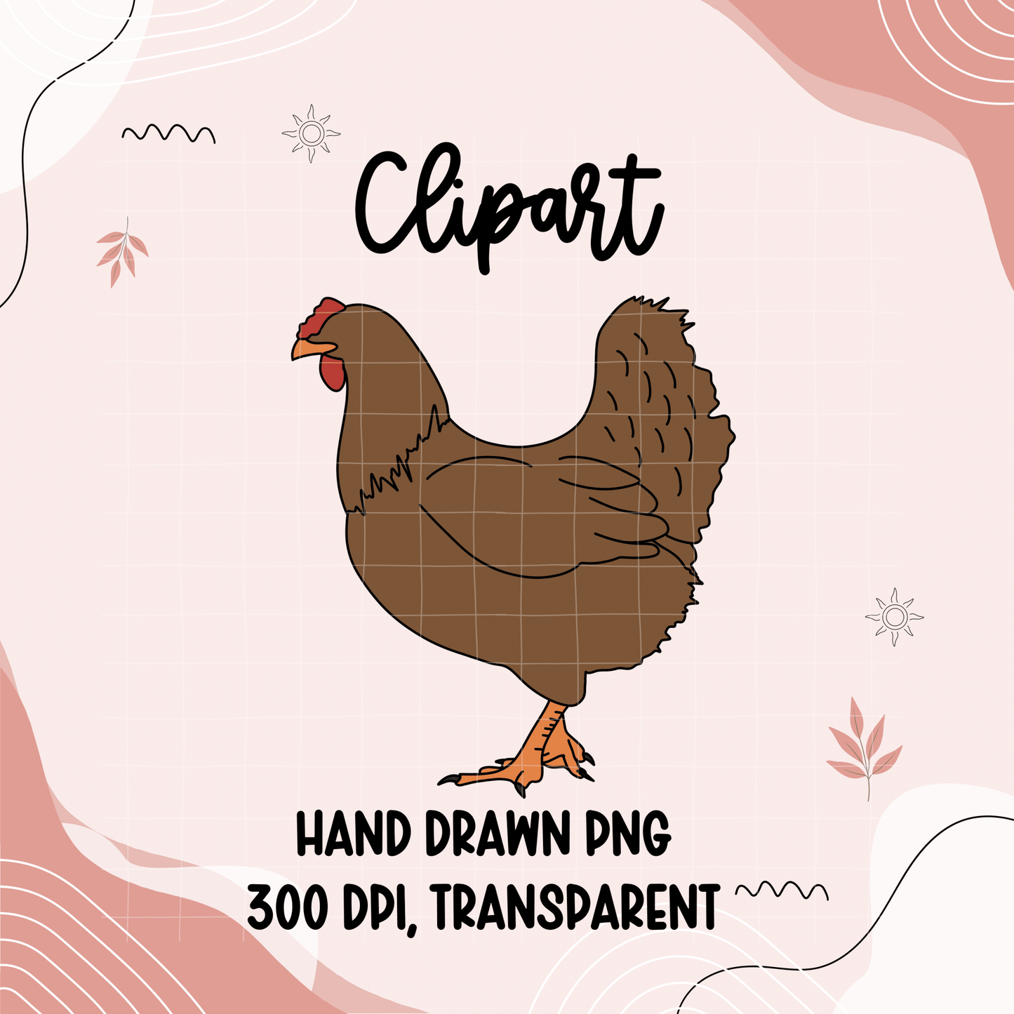 Small animal livestock clipart bundle - Western Petal Design