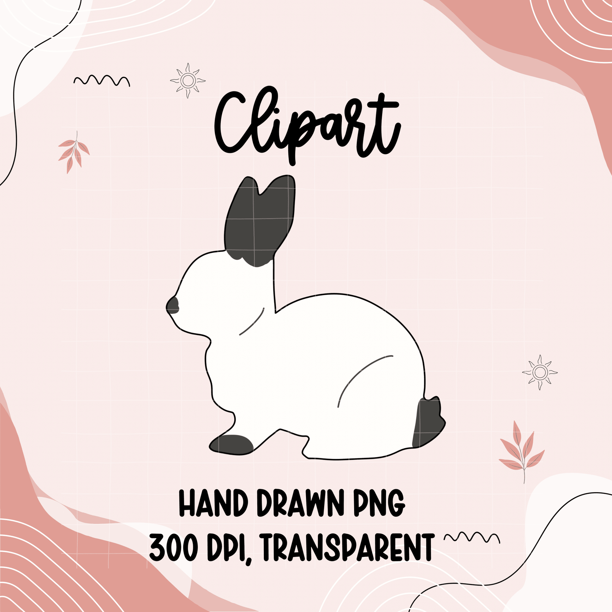 Small animal livestock clipart bundle - Western Petal Design
